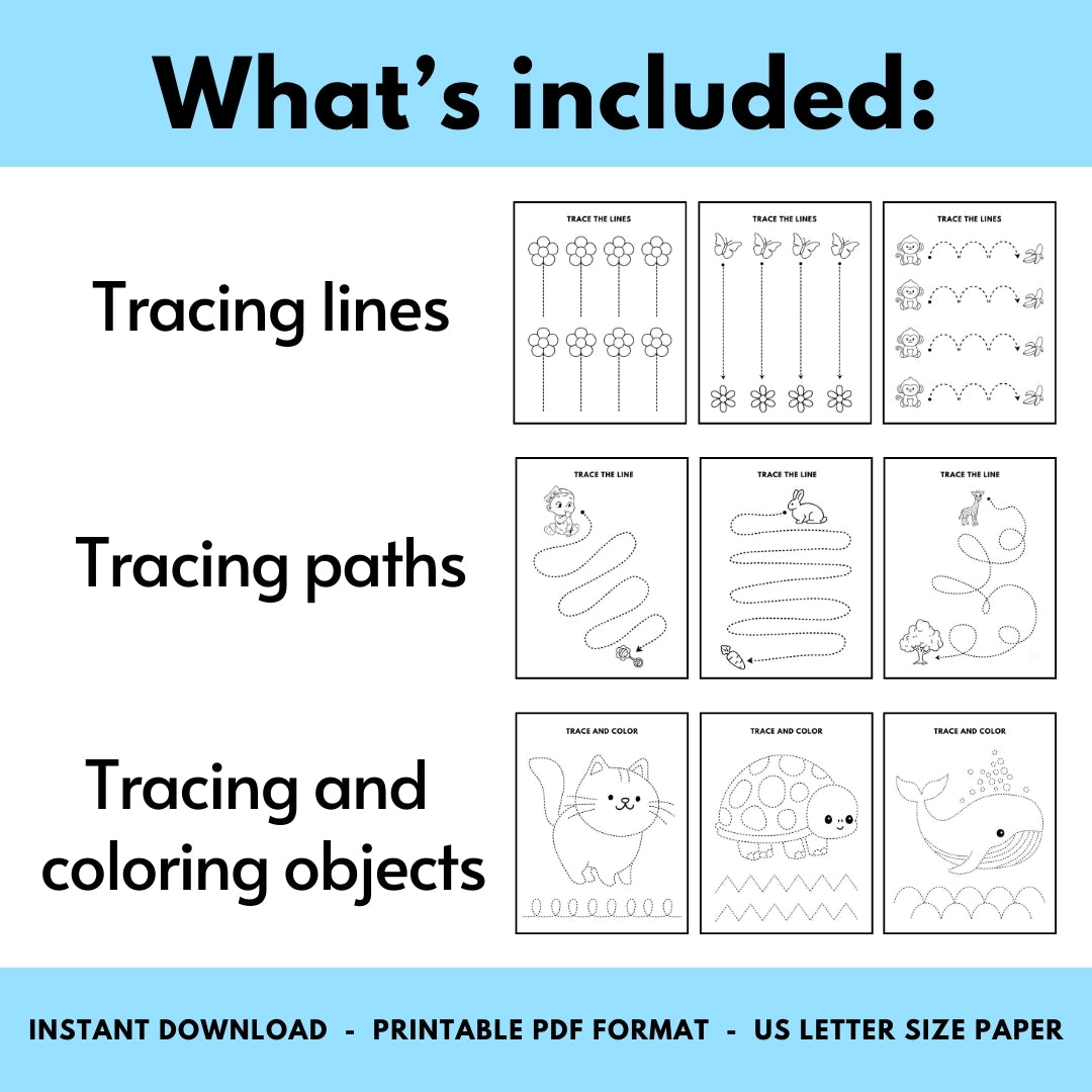 Line Tracing Activities for Preschool